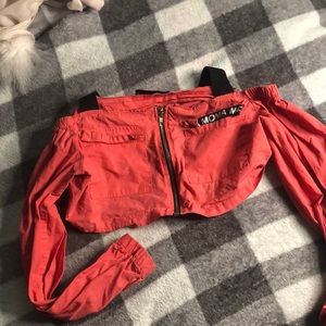 Cute Shoulderless Jacket !!